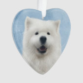 Poppy de samojeed ornament (voorkant)