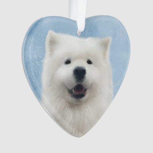 Poppy de samojeed ornament (voorkant)