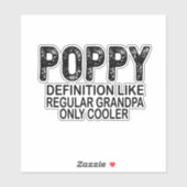 POPPY-definitie zoals standaard opbergvak Sticker (Vel)