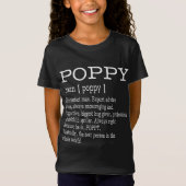 Poppy Definition Grandpa Vaderdag Gifts - Mannen T-shirt (Voorkant)