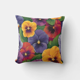 Poppy design throw cushion kussen