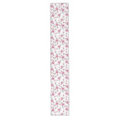 Poppy Dream Waterverf Floral Pattern Lange Tafelloper (Voorkant)