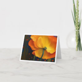 Poppy Dreams Folded Note Kaart