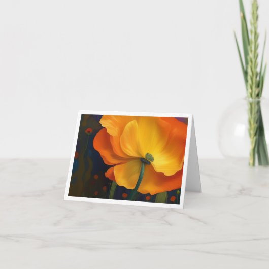 Poppy Dreams Folded Note Kaart (Voorkant)