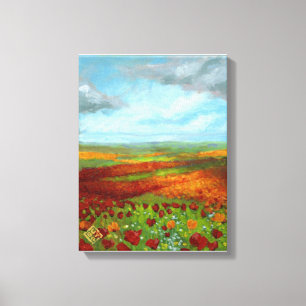 Poppy Dreams Giclee Canvas Afdruk