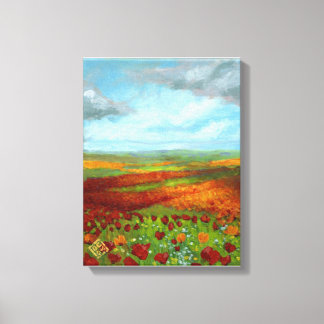 Poppy Dreams Giclee Canvas Afdruk