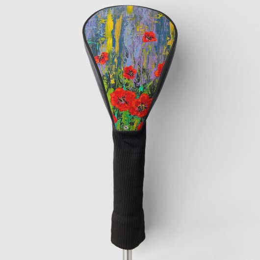 Poppy Driver-Hoesje Golfheadcover (Voorkant)