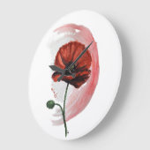 Poppy: een delicate en levendige Waterverf Grote Klok (Hoek)