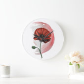 Poppy: een delicate en levendige Waterverf Grote Klok (Huis)