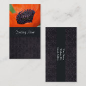 Poppy- en donkerblaasbalkVisitekaartje Visitekaartje (Voorkant / Achterkant)