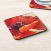 Poppy en Ephemera Digital Art Onderzetter (Linkerzijde)