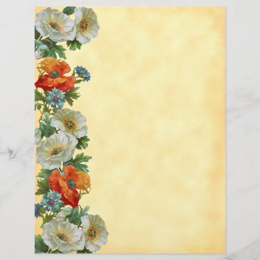 Poppy en korenbloemen Bloemen Custom Flyer (Voorkant)