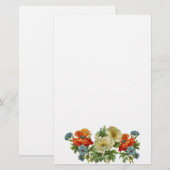 Poppy en korenbloemen  Floral Art Stationer Briefpapier (Voorkant / Achterkant)