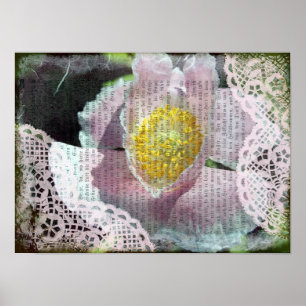 Poppy en Lace Poster
