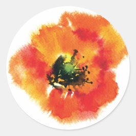 Poppy Envelope Sticker