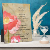 Poppy Expressions Happiness Foto Plaque Fotoplaat (Zijkant)