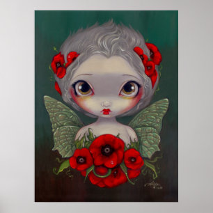 Poppy Fairy big gothic fairy Art Print