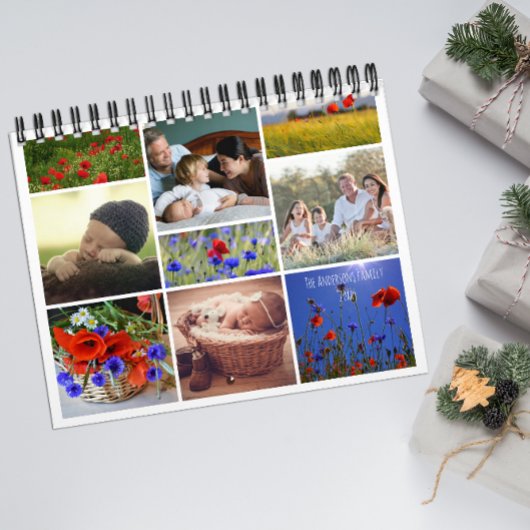 Poppy familie foto voor grootouders Kalender