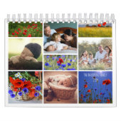 Poppy familie foto voor grootouders Kalender (Hoes)