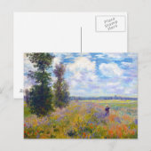 Poppy Field, Argenteuil, 1875 Claude Monet Briefkaart (Voorkant / Achterkant)