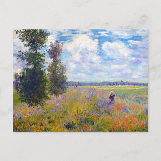 Poppy Field, Argenteuil, 1875 Claude Monet Briefkaart (Voorkant)