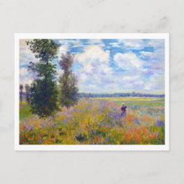 Poppy Field, Argenteuil, 1875 Claude Monet Briefkaart