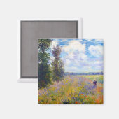 Poppy Field, Argenteuil, 1875 Claude Monet Magneet (Voorkant / Achterkant)