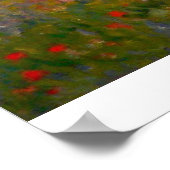 Poppy field, Argenteuil door Claude Monet Poster (Hoek)