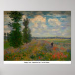 Poppy field, Argenteuil door Claude Monet Poster<br><div class="desc">Dit schilderij, Poppy field, Argenteuil van Claude Monet, is gemaakt door de beroemde kunstenaar, Claude Monet. Over Claude Monet Claude Monet was de oprichter van de Franse impressionistische schilderstijl;Poppy field, Argenteuil van Claude Monet, de meest consistente en prolifische praktiserer van de filosofie van de beweging om zijn perceptie vóór de...</div>