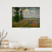 Poppy field, Argenteuil door Claude Monet Poster (Keuken)