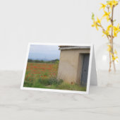 Poppy Field Boerderij Landschap Kaart (Gele Bloem)