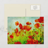 Poppy Field Briefkaart (Voorkant / Achterkant)