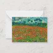 Poppy Field by Vincent van Gogh Notitiekaartje (Voorkant)
