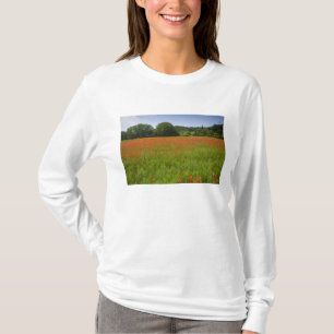 Poppy field, Chiusi, Italië T-shirt