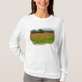 Poppy field, Chiusi, Italië T-shirt (Voorkant)