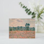 Poppy Field - Claude Monet Briefkaart (Staand voorkant)