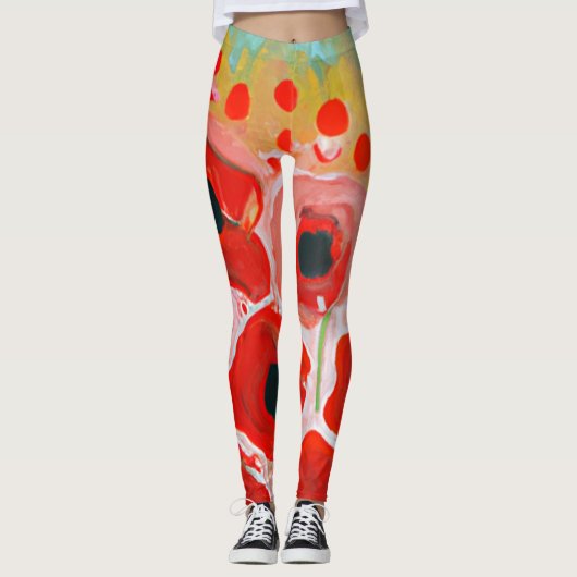 Poppy Field Collectie Leggings (Voorkant)