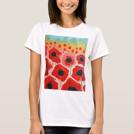 Poppy Field Collectie T-shirt (Voorkant)