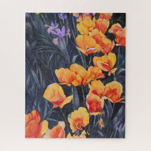 Poppy Field Colorful Impressionistic Painting Legpuzzel