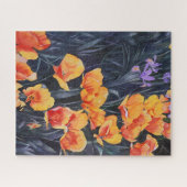 Poppy Field Colorful Impressionistic Painting Legpuzzel (Horizontaal)