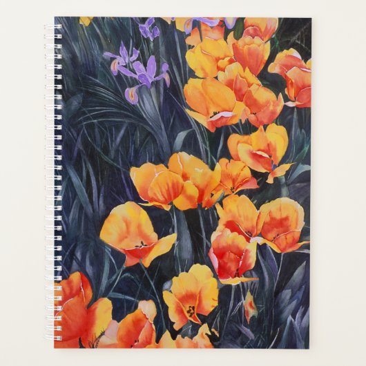Poppy Field Colorful Impressionistic Painting Planner (Voorkant)