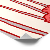 Poppy Field Dance: Naadloze Floral Rhapsody Poster (Hoek)