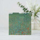 Poppy Field door Gustav Klimt,  Art Nouveau (Staand voorkant)