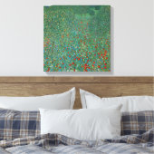 Poppy Field door Gustav Klimt,  Art Nouveau Canvas Afdruk (Insitu (Slaapkamer))