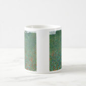 Poppy Field door Gustav Klimt, Art Nouveau Koffiemok (Center)