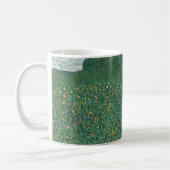 Poppy Field door Gustav Klimt,  Art Nouveau Koffiemok (Links)