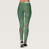 Poppy Field door Gustav Klimt, Art Nouveau Leggings (Achterkant)