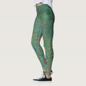 Poppy Field door Gustav Klimt, Art Nouveau Leggings (Links)
