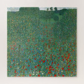 Poppy Field door Gustav Klimt,  Art Nouveau Legpuzzel (Horizontaal)