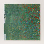 Poppy Field door Gustav Klimt,  Art Nouveau Legpuzzel (Verticaal)